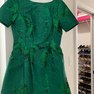 Green Jacquard Dress